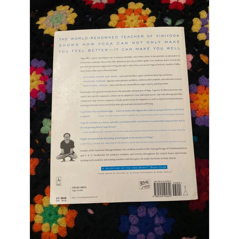 Yoga for Wellness by Gary Kraftsow Healing with Timeless Teachings Viniyoga Book